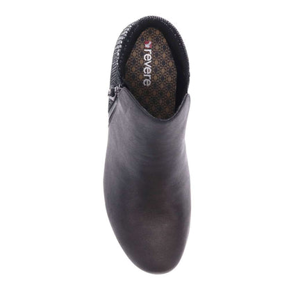 Damascus Wedged Boot - Onyx/Black Lizard