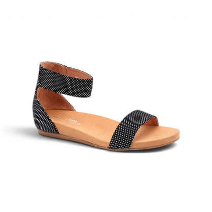 Destiny Sandal - Black Polka