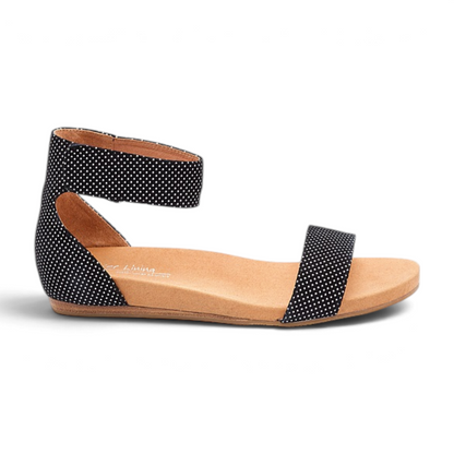 Destiny Sandal - Black Polka