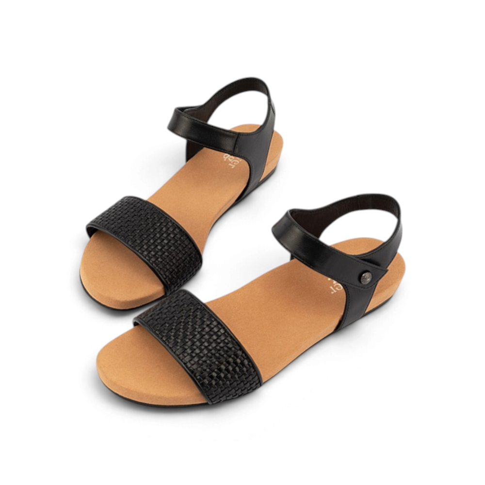 Dominica Weave Sandal - Black