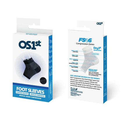 Sports Compression Foot Sleeve (FS6) - Black