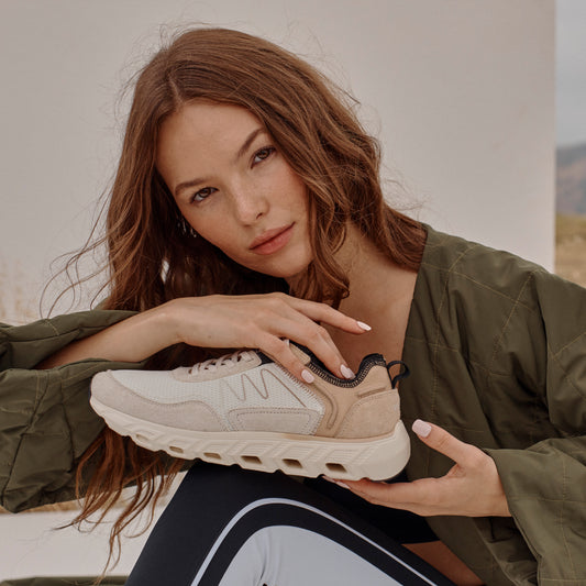 Lifestyle image for Nimble Sneaker - Cream