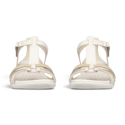 Flash T-Bar Sandal - Limestone/White Gold/Beige