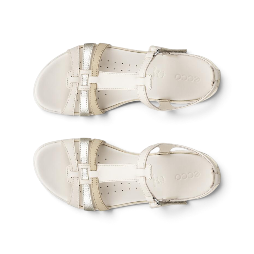 Flash T-Bar Sandal - Limestone/White Gold/Beige