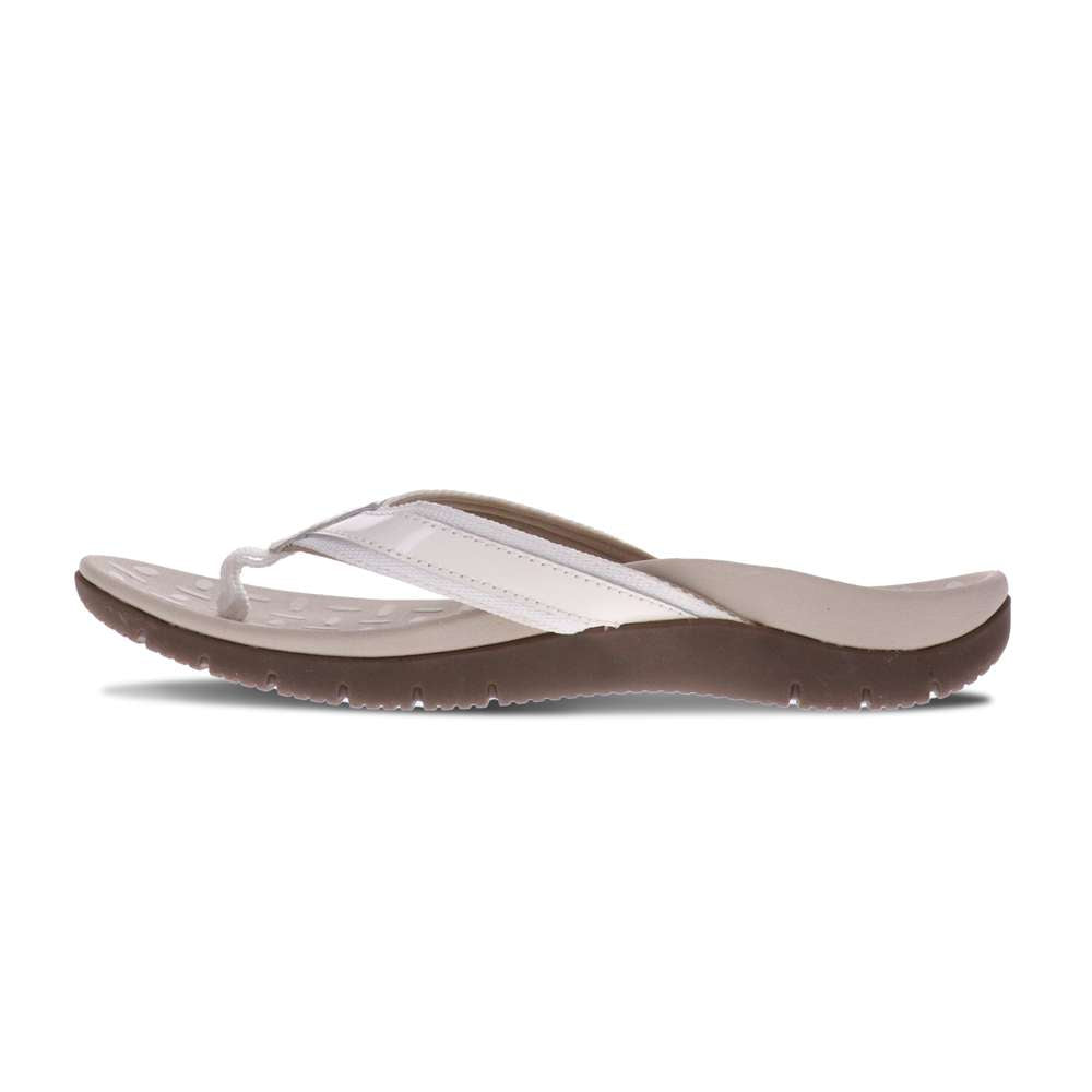 Focus Women's Active Toe Post Sandal - White