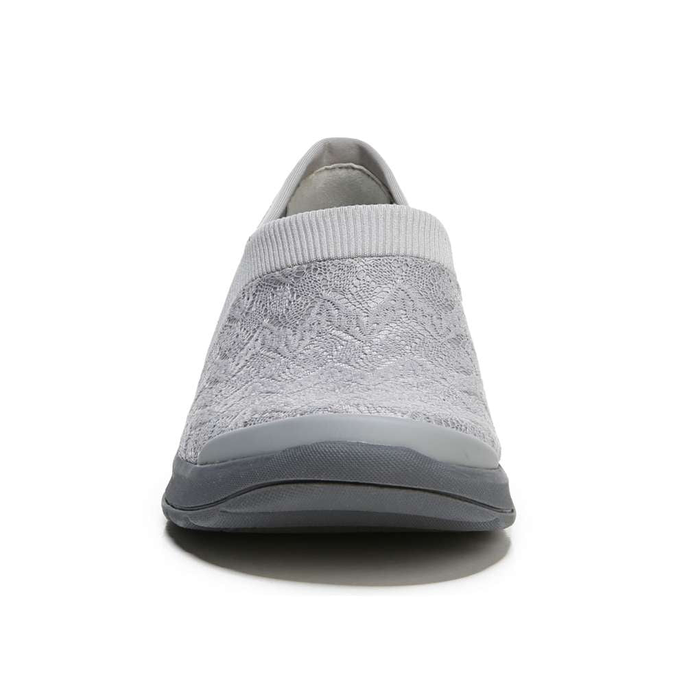 Gia Slip-On Casual Sneaker - Grey Knit