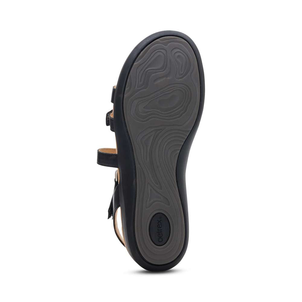 Hadley Adjustable Strap Sandal - Black