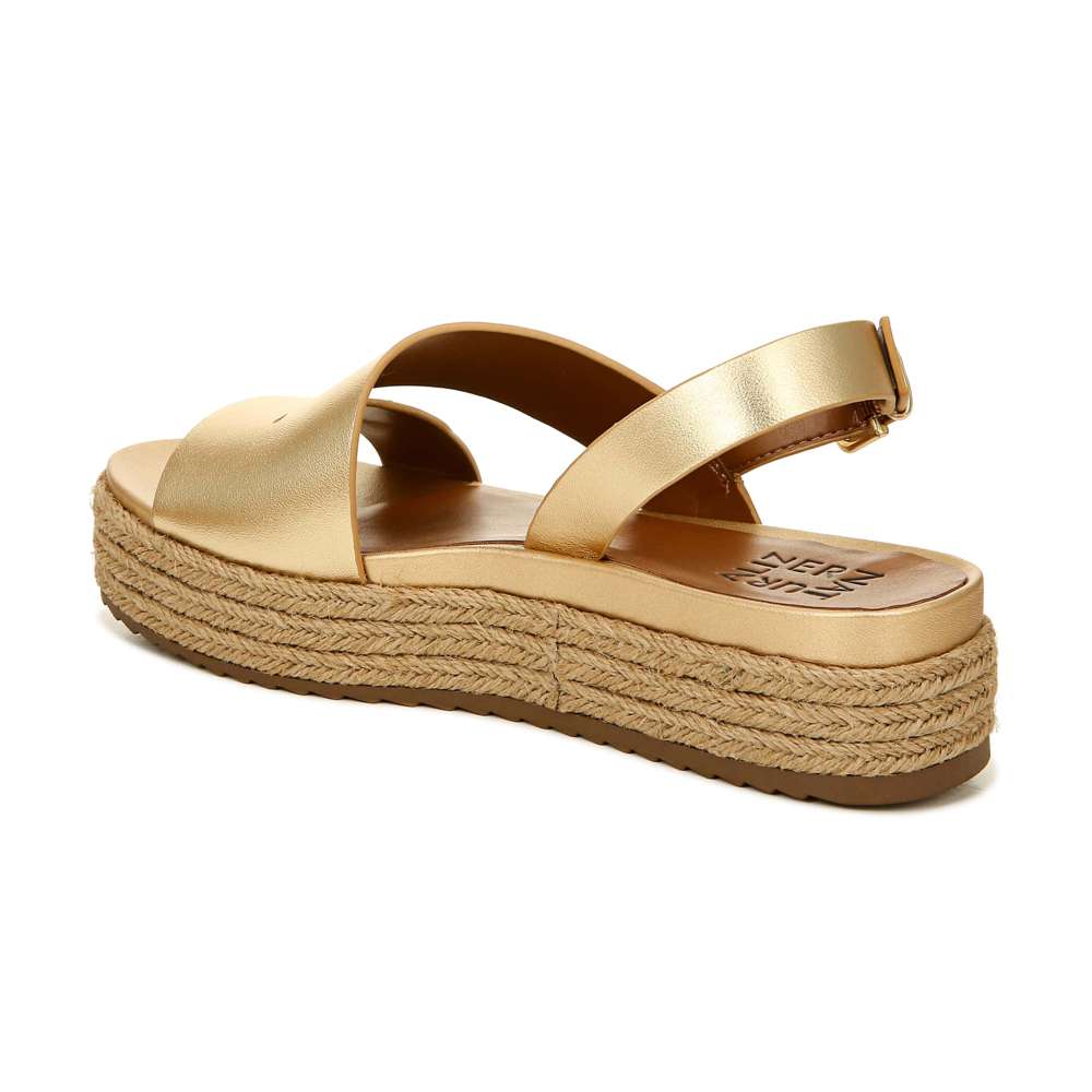 Jasmin Platform Sandal - Dark Gold