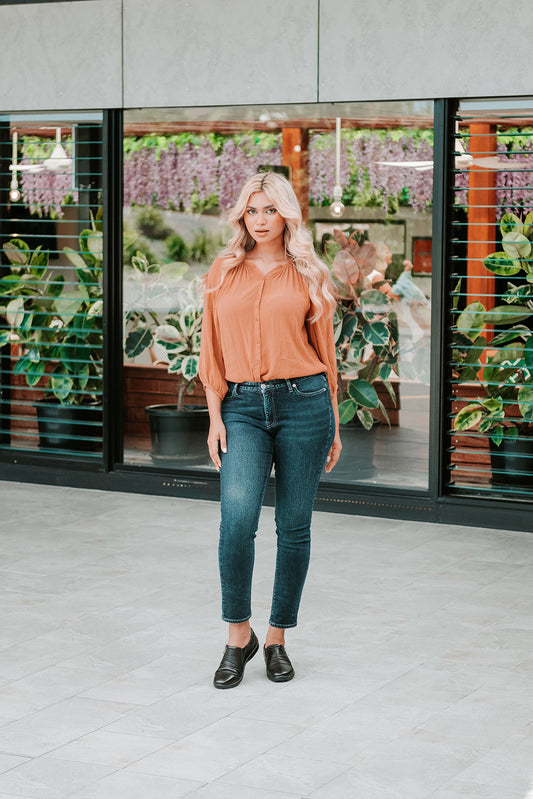 Lifestyle image for Katina Zip Loafer - Chocolate