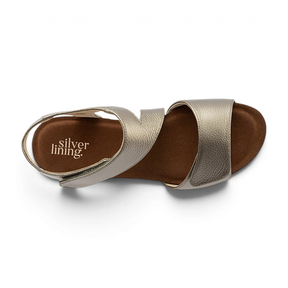 Kyra Wedge - Pebble Pewter