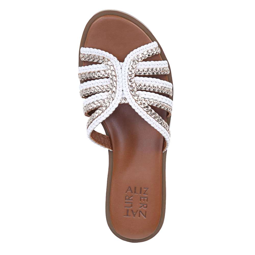 Lane Slide - White Multi