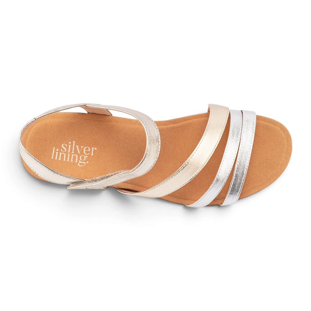Lavinia Wedge - Metallic Combo
