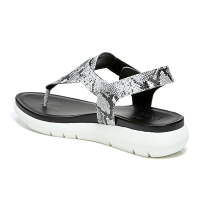 Lincoln Sandal - Black/White Snake