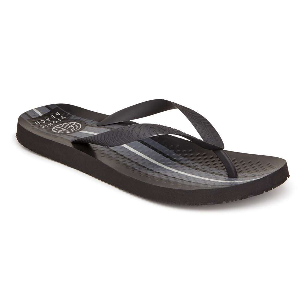 Beach Manly Toe Post Sandal - Black