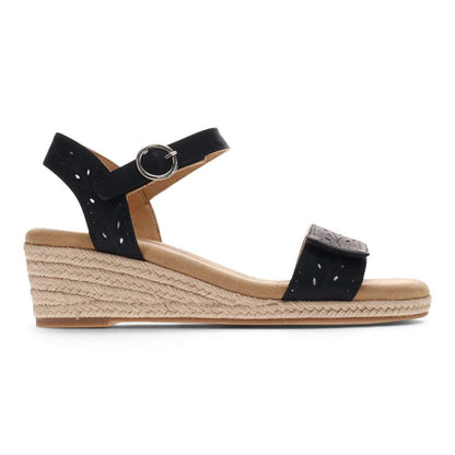 Melissa II Wedge Sandal - Black