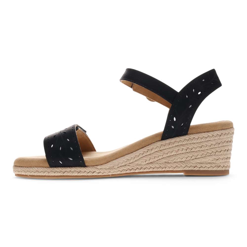 Melissa II Wedge Sandal - Black