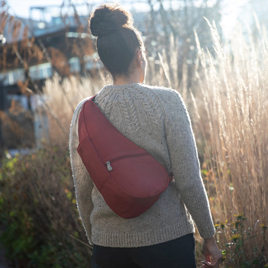 Lifestyle image for Microfibre Backpack - Cayenne