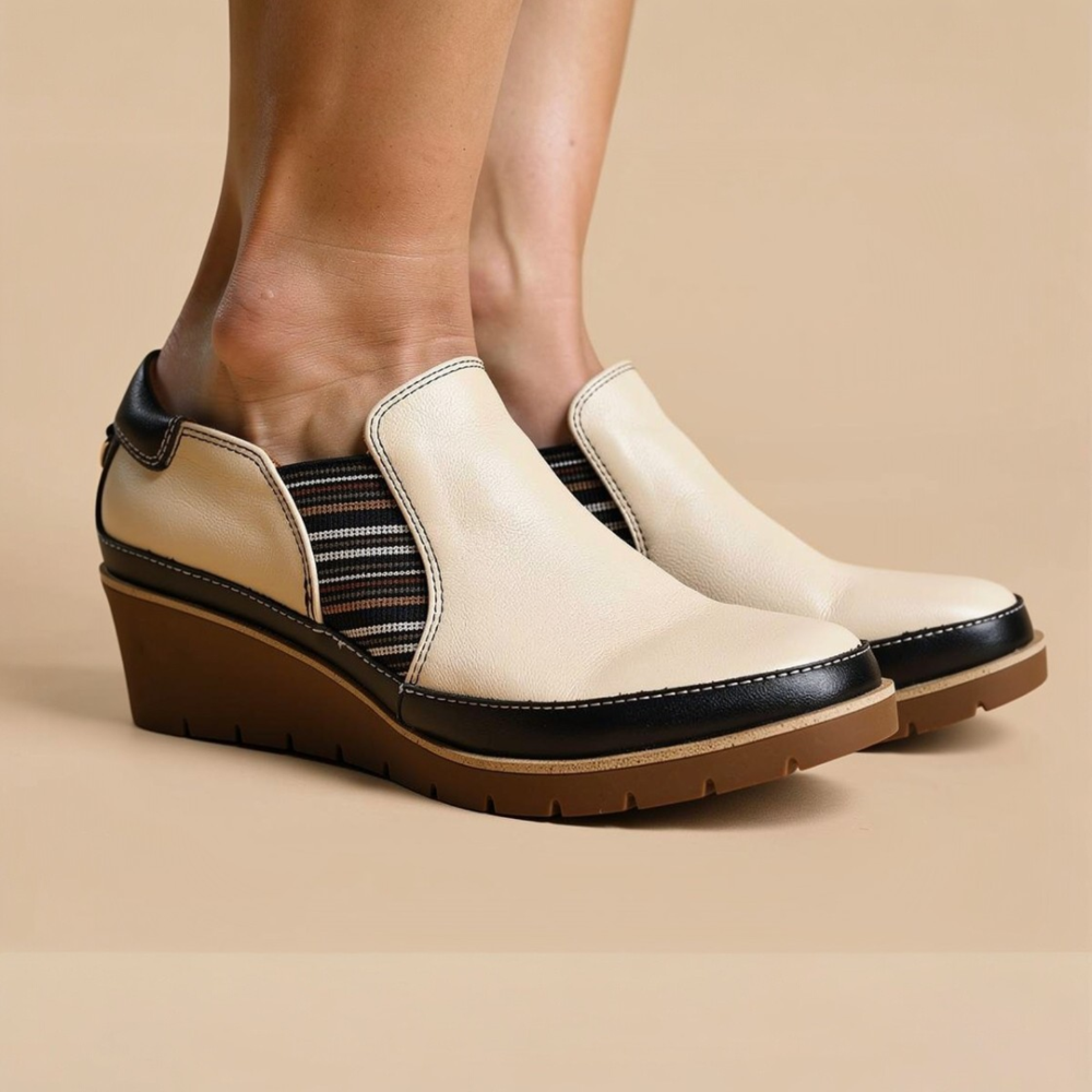 Mykonos Wedge Loafer - Pebble
