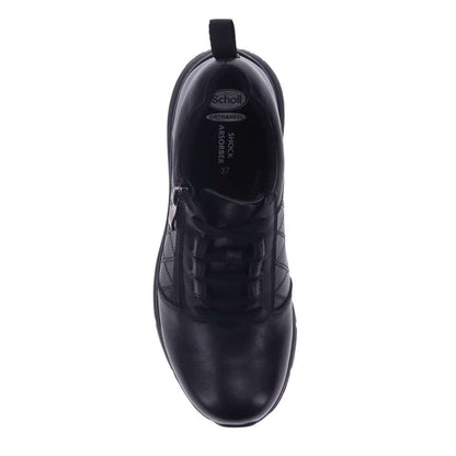 Judy Lace-Up Work Shoe - Black