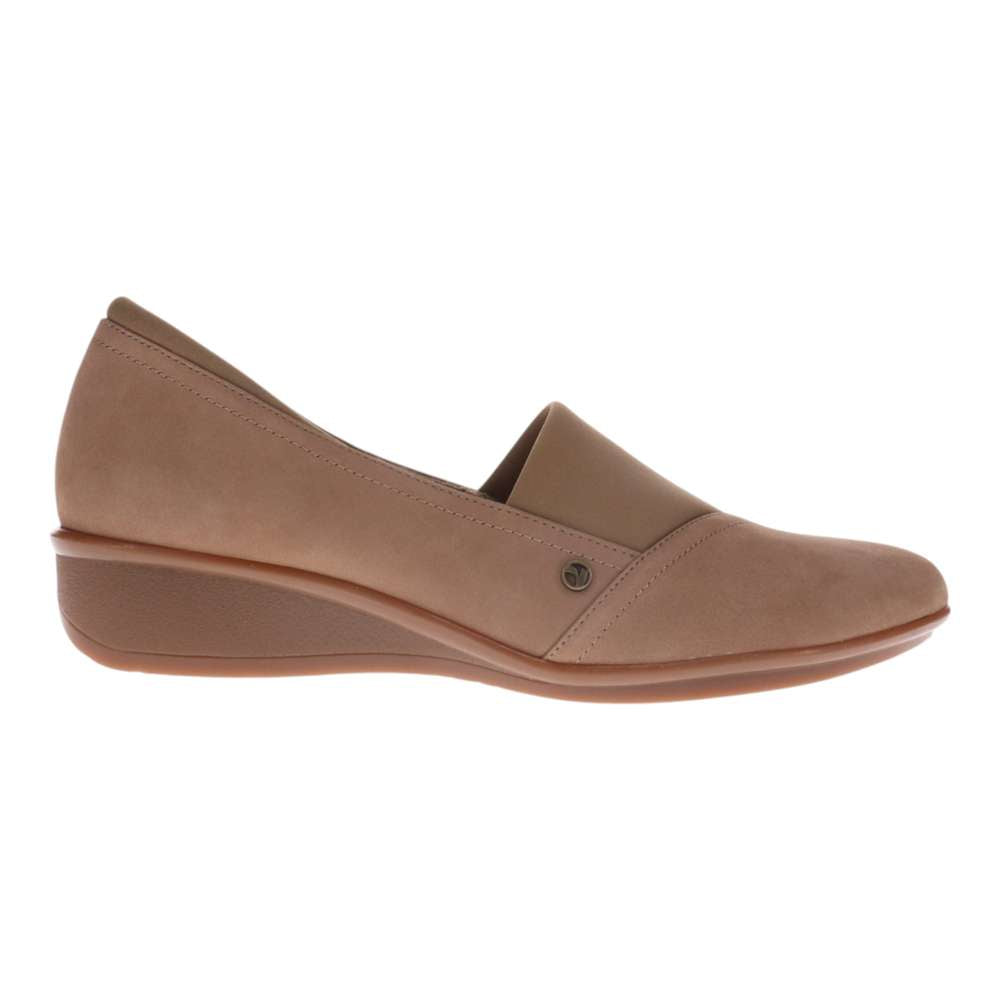Naples Wedged Loafer - Toffee Nubuck