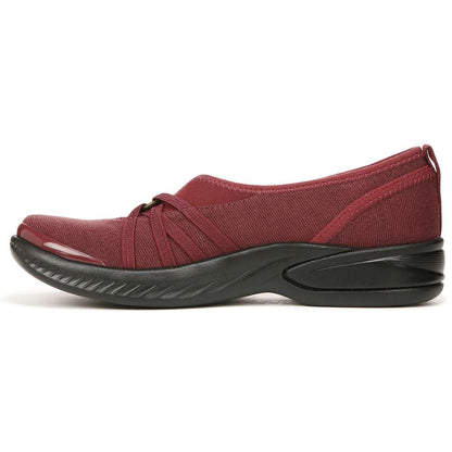 Niche Slip-On - Dark Red Ribbed Sparkle