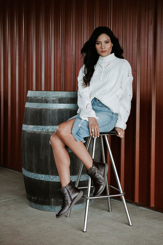 Lifestyle image for Nina II Boots - Chocolate