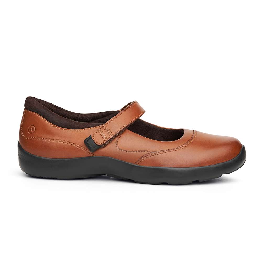 19 Casual Mary-Jane - Cognac