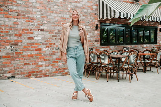 Lifestyle image for North Leather Sneaker - Tan Leather