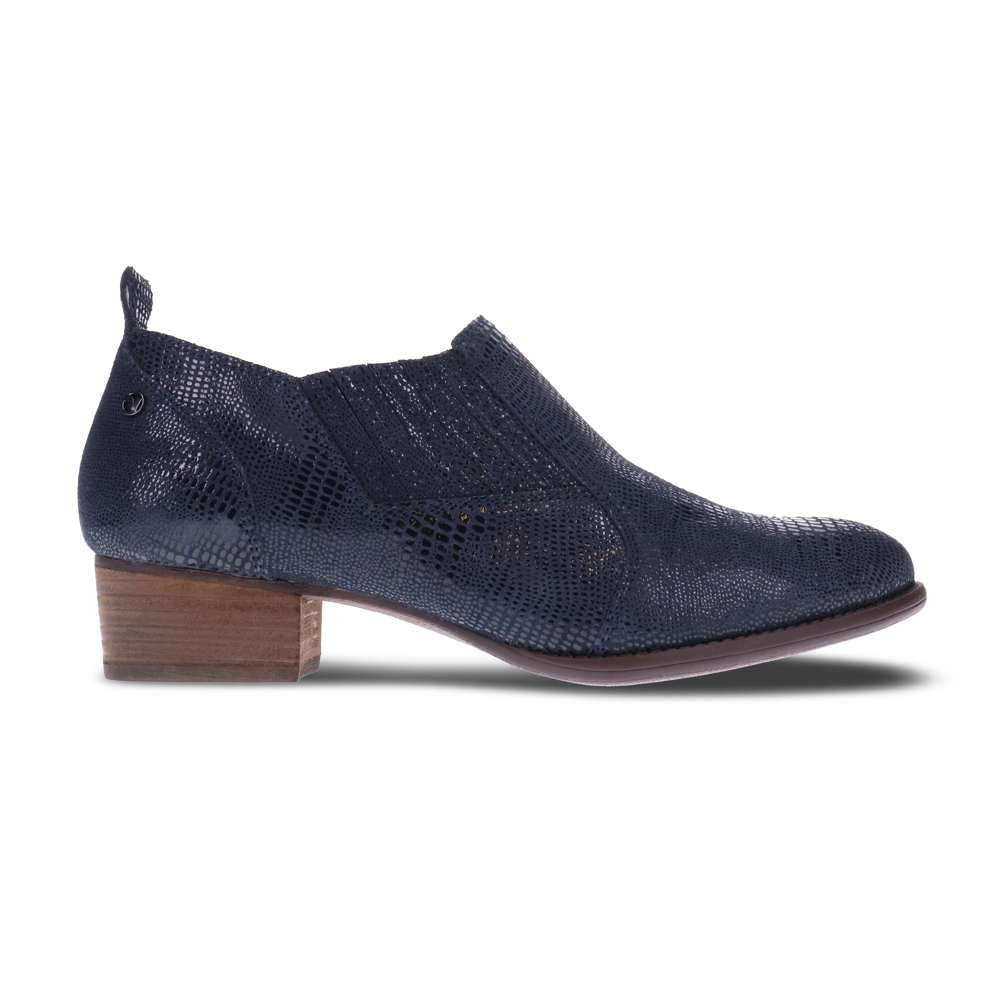 Palermo Shootie - Navy Lizard