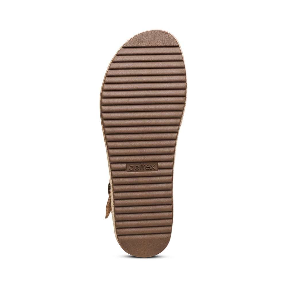 Paula Platform Sandal - Camel