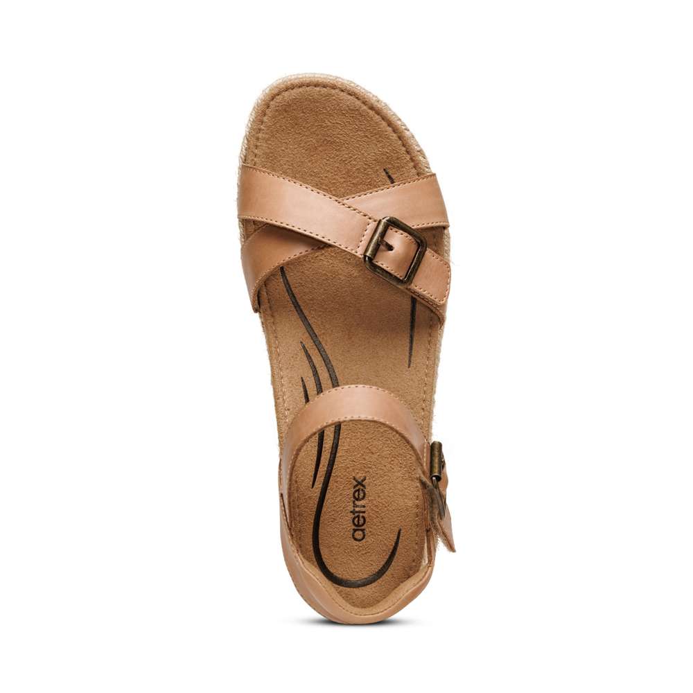 Paula Platform Sandal - Camel