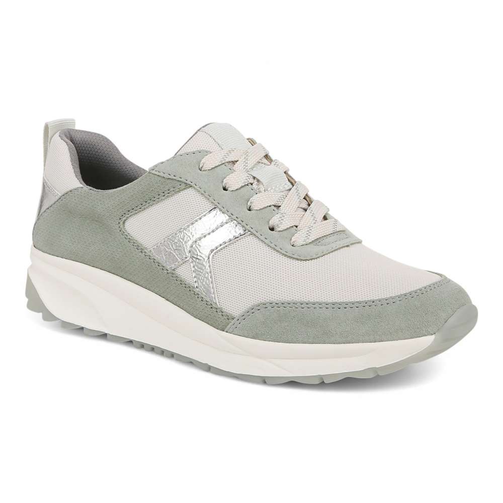 Shay Jogger Lace-Up Sneaker - White/Green