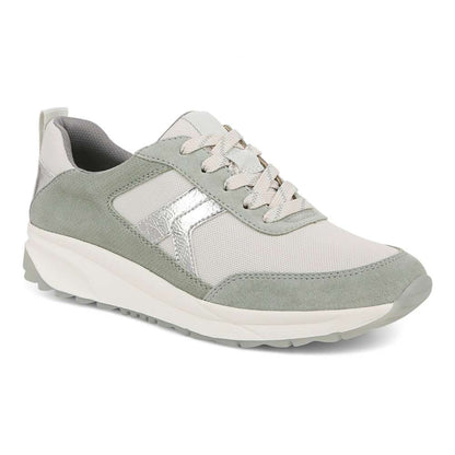 Shay Jogger Lace-Up Sneaker - White/Green
