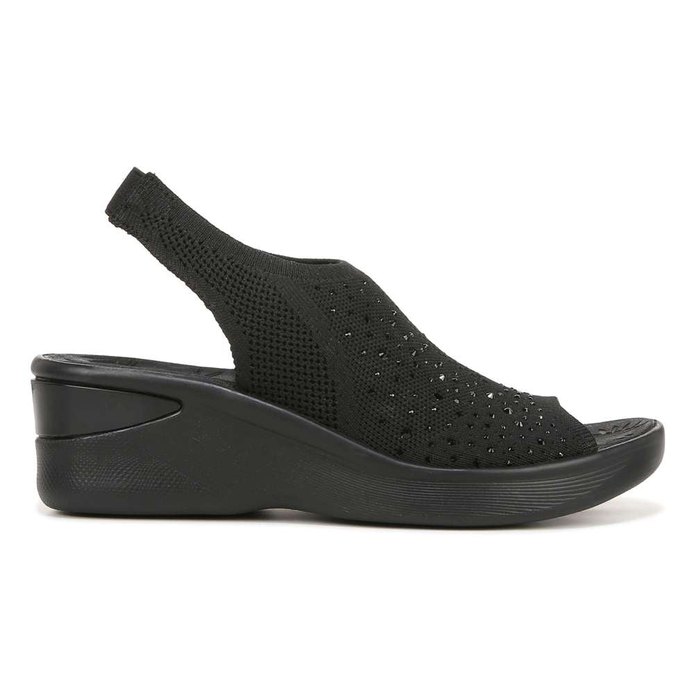 Sicily Wedged Mary-Jane - Black