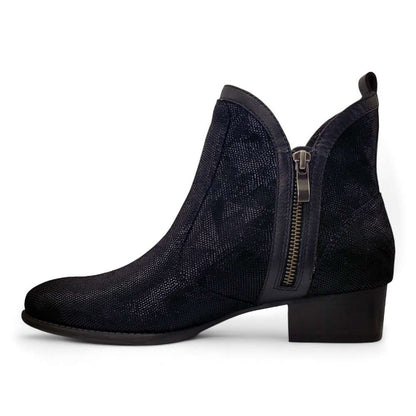 Siena II Zip Ankle Boot - Black Angle