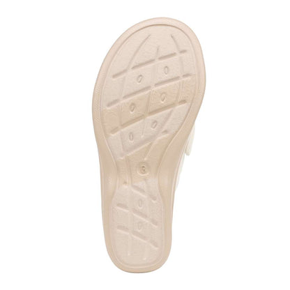 Smile Wedge - White Fabric