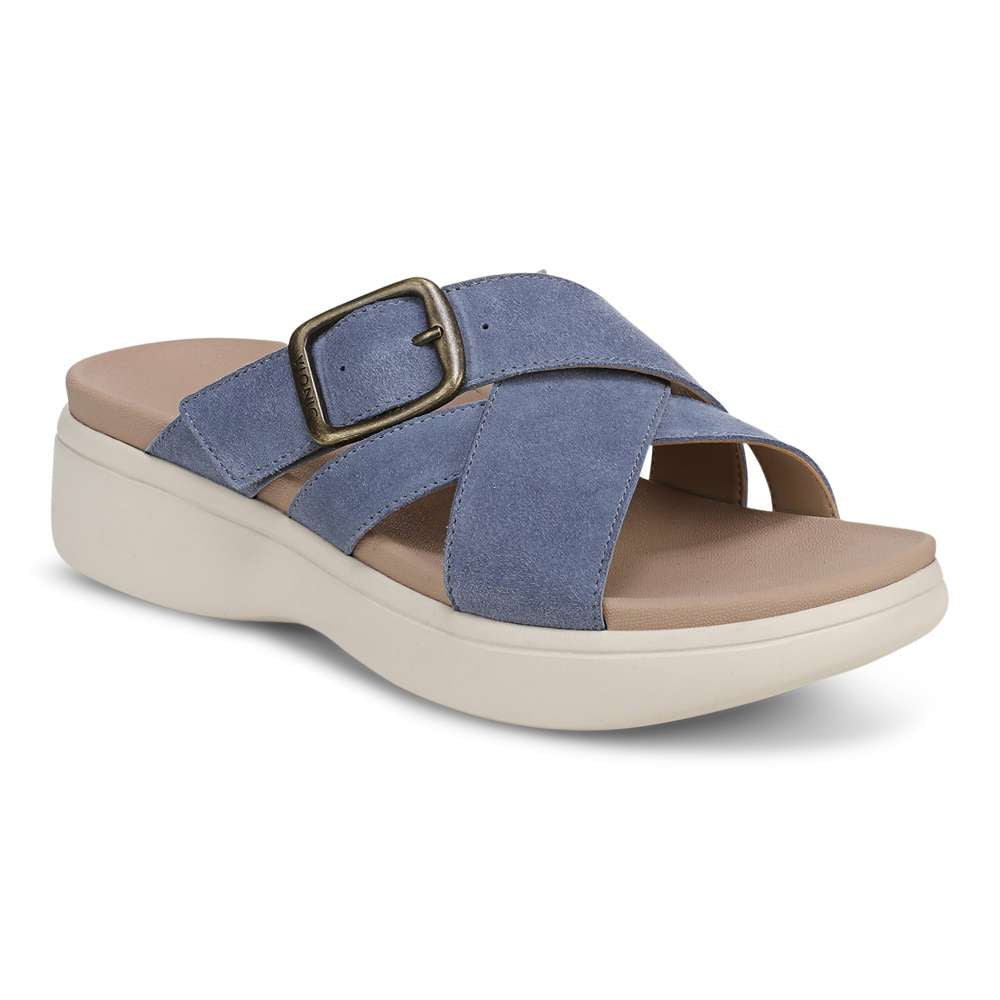 Starla Slide - Blue French