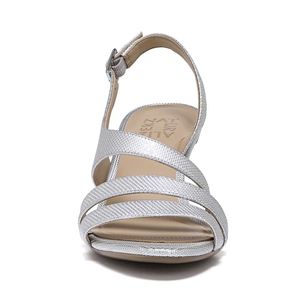 Taimi Heeled Sandal - Silver Pearl