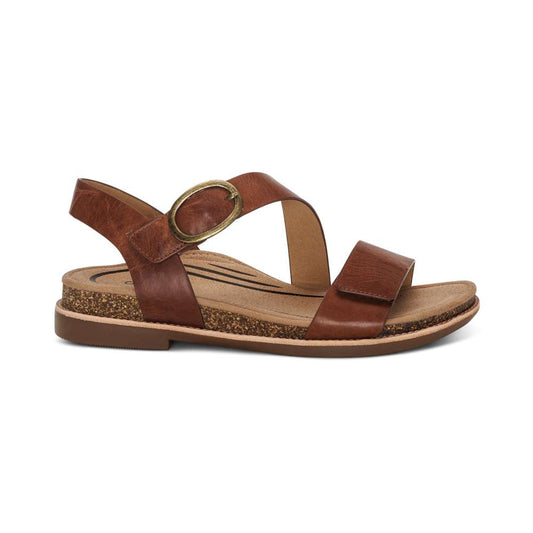 Tamara Strapped Sandal - Walnut
