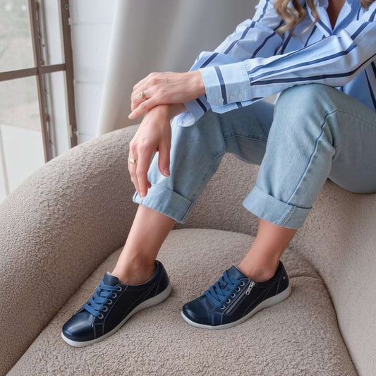 Lifestyle image for Tampa Zip Casual Sneaker - Royal Blue