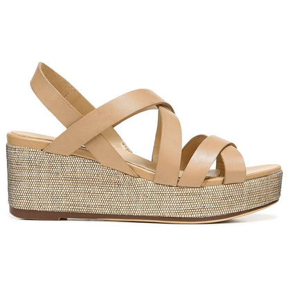 Unique Wedge Sandal - Bamboo
