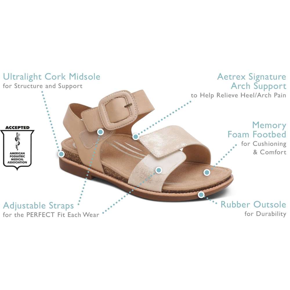 Claire Sandal - Champagne