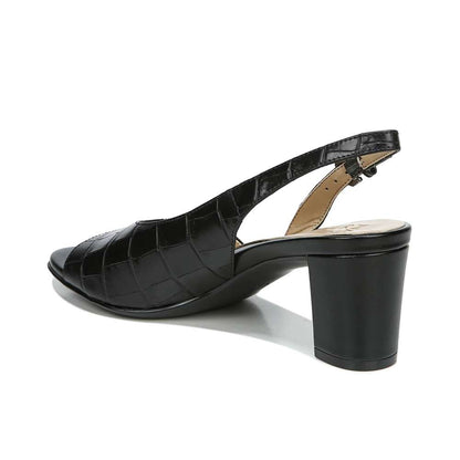 Vale Slingback - Black Croc