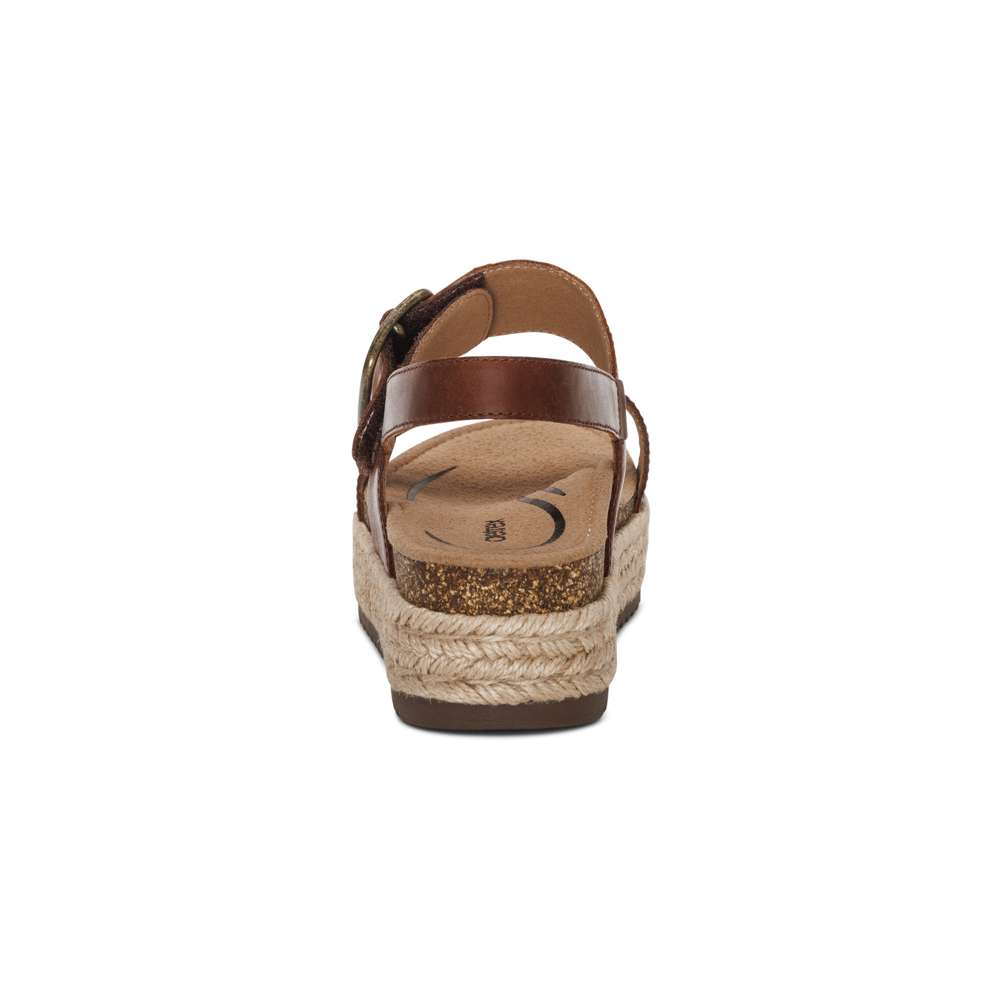 Vania Platform Sandal - Walnut