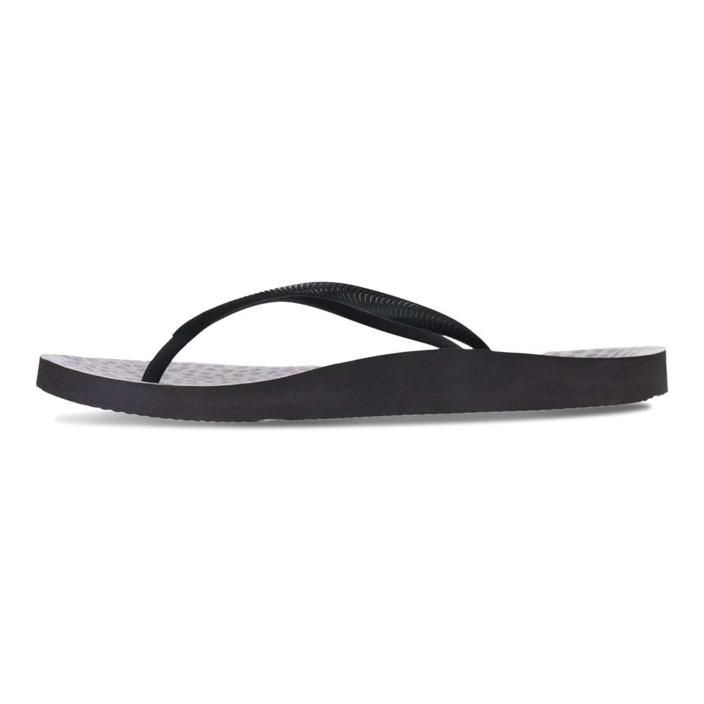 Venice Print Women's Toe Post Sandal - Black Leopard