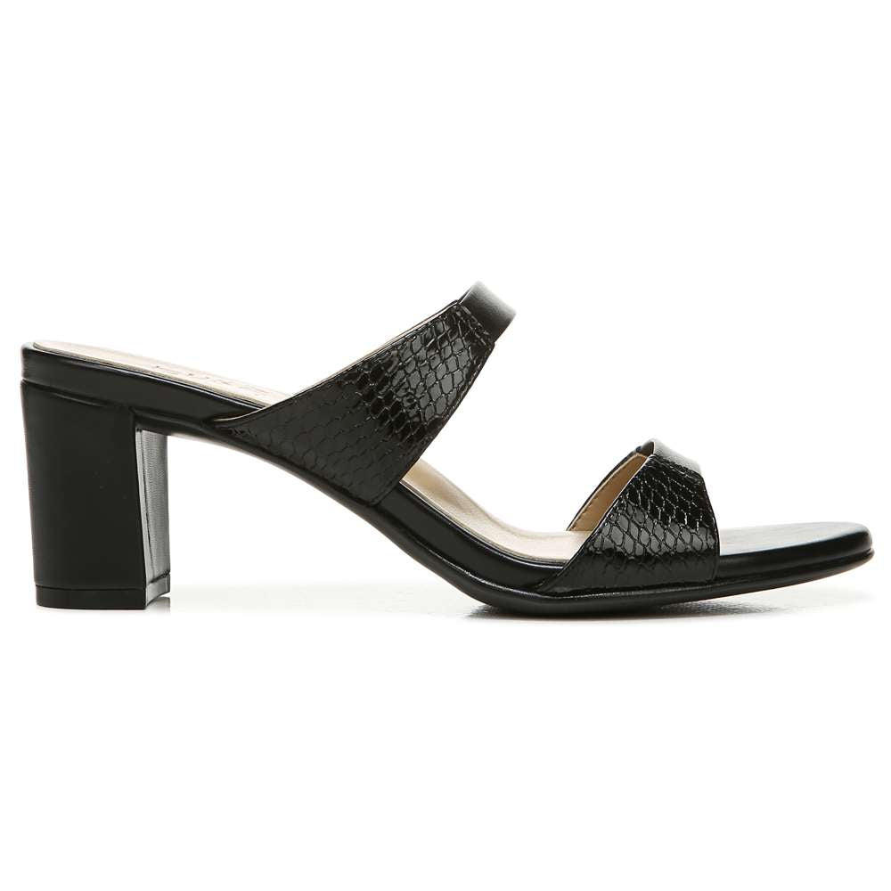 Venus Dress Sandal - Black Snake/Leather