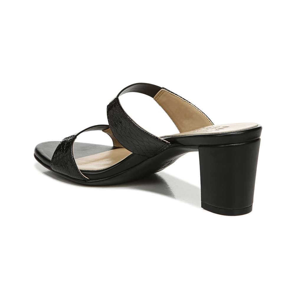 Venus Dress Sandal - Black Snake/Leather