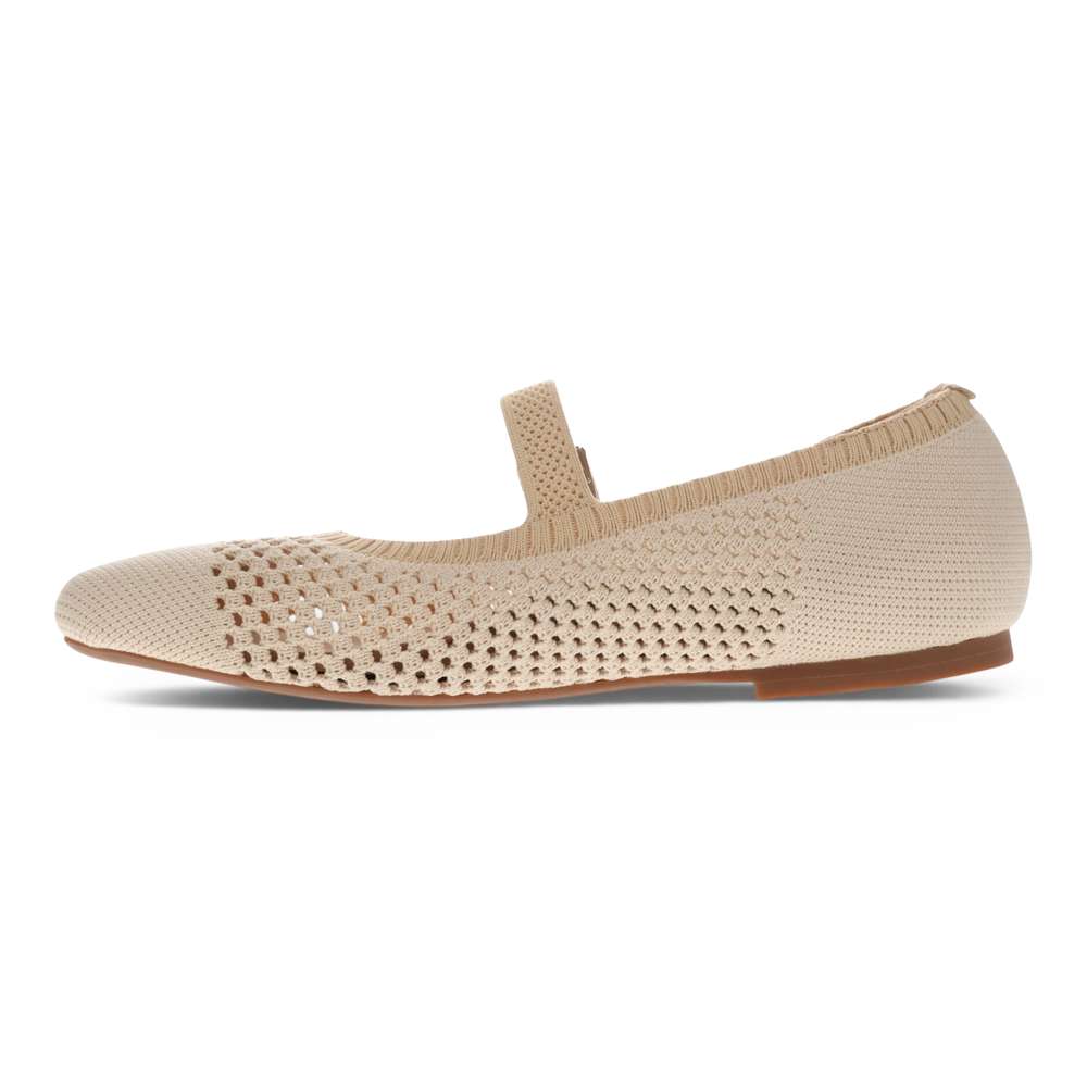 Violet Open Knit Flat - Natural