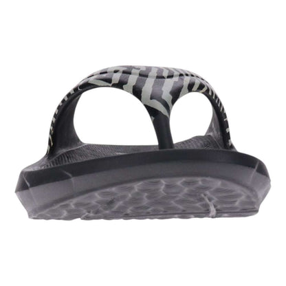 Vitality Recovery Toe Post Sandal - Black Zebra