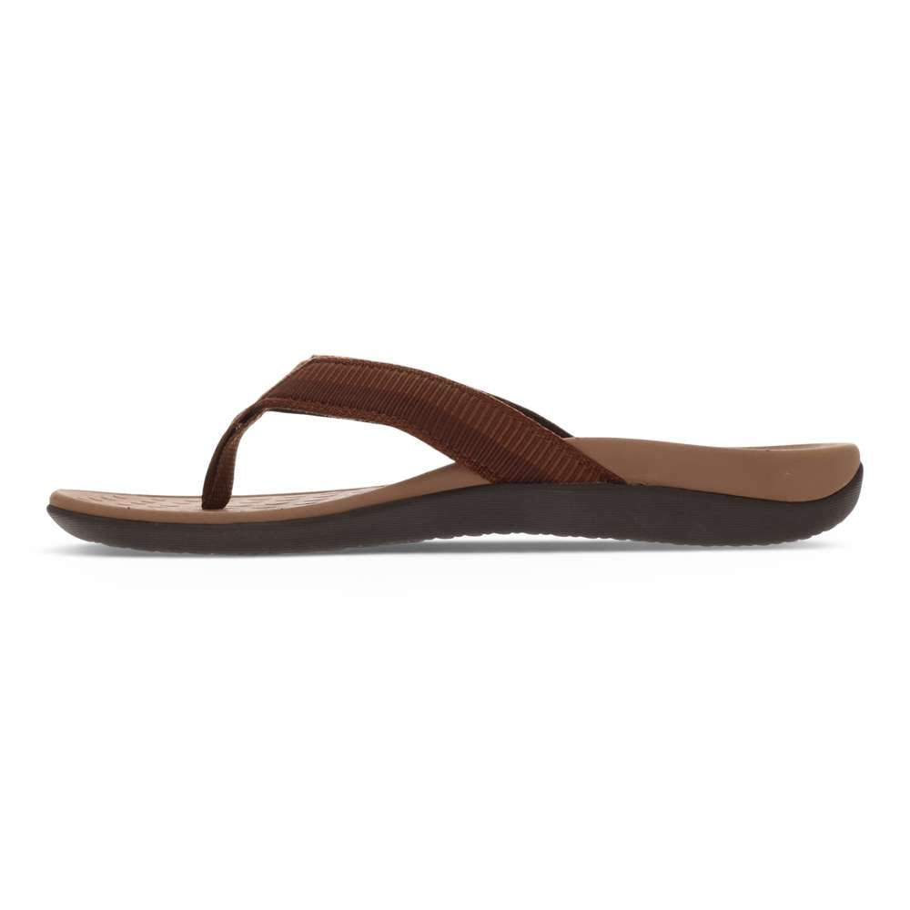 Wave Toe Post Sandal Unisex - Tan Multi